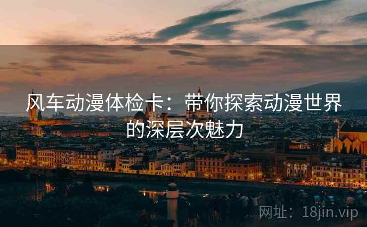 风车动漫体检卡:带你探索动漫世界的深层次魅力 风车动漫体检卡:带你探索动漫世界的深层次魅力